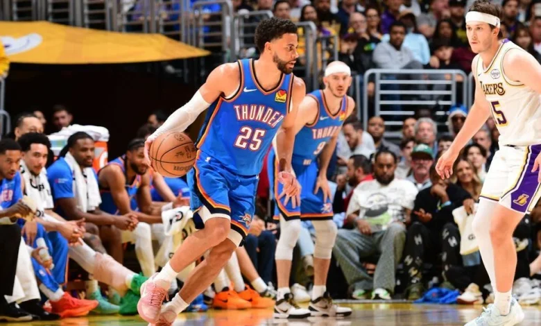 Thunder ride Ajay Mitchell's star turn to 3-0 lead over Lakers