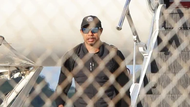 Tiger Woods spotted getting off private plane after weeks of treatment in Switzerland following DUI arrest