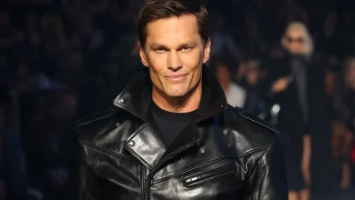 Tom Brady Wears Head-to-Toe Leather as He Makes His Catwalk Debut During Gucci Fashion Show in N.Y.C. — See His Look