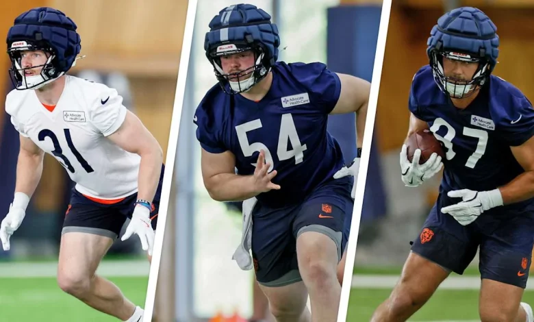 Top Bears draft picks discuss first rookie minicamp practice 
