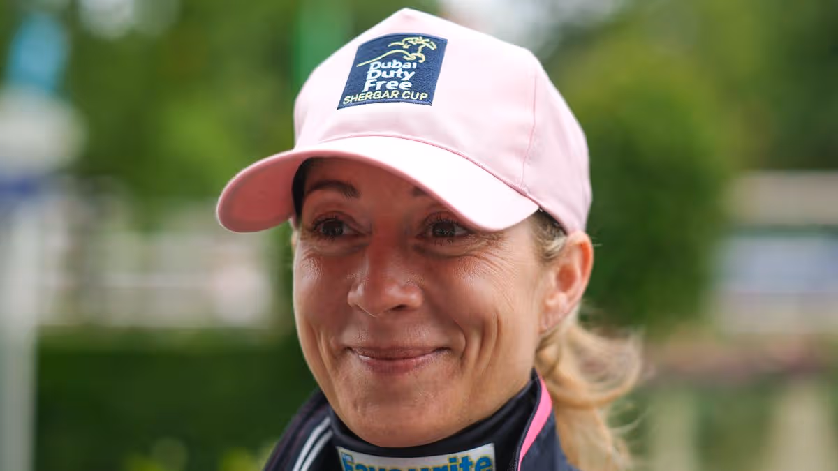 Top female jockey had to share racecourse sauna with five naked male riders