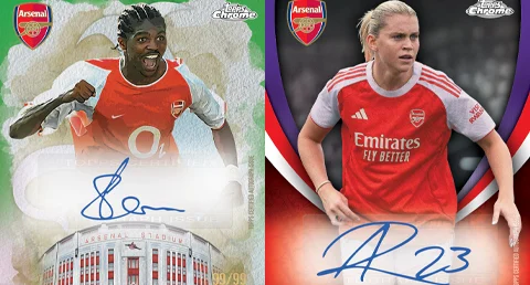 Topps unveils 2025/26 Chrome Arsenal collection