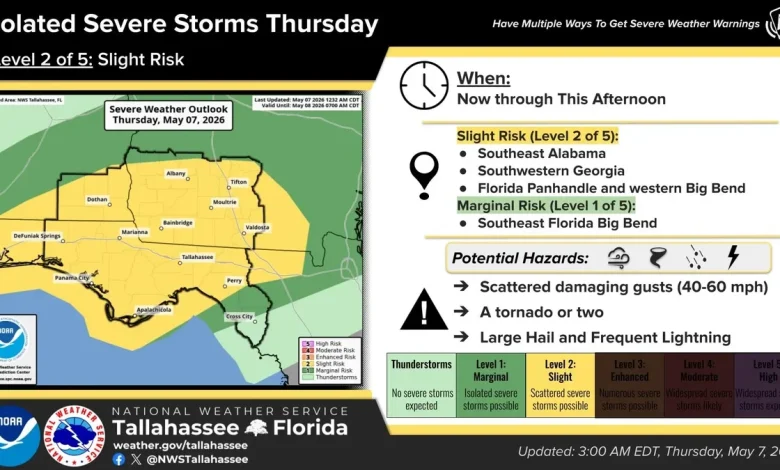 Tornado watch: Tallahassee could see severe storms, rain