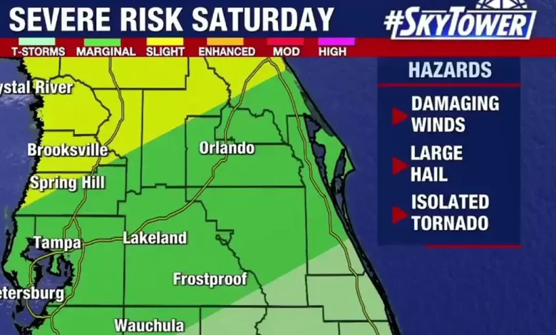 Tornado watch issued for several Florida counties Saturday