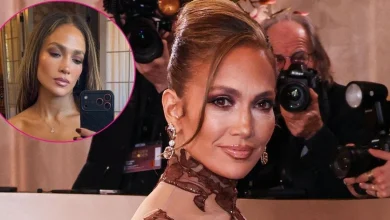 Towel-Clad Jennifer Lopez Exposes Cleavage In Near-Naked Bathroom Photo