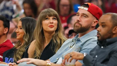 Travis Kelce, Taylor Swift sit courtside for Knicks-Cavaliers game