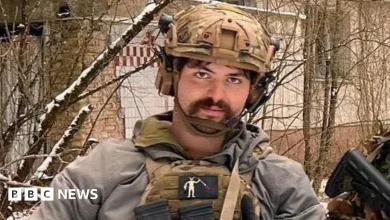 Tributes to 'brave, strong' man killed in Ukraine
