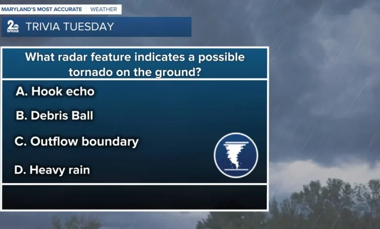 Trivia Tuesday: What radar feature indicates a possible tornado on the ground?