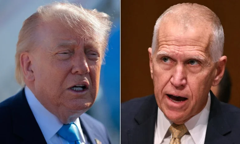 Trump Rants Against 'QUITTER!' Thom Tillis For 'Screwing' The GOP