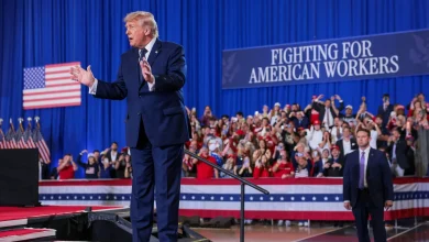 Trump mixes economic message with culture war themes in N.Y. rally