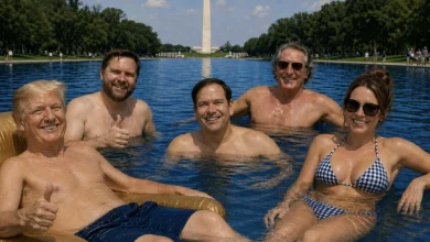 Trump posts bizarre thirst trap of himself shirtless with cabinet colleagues | News US