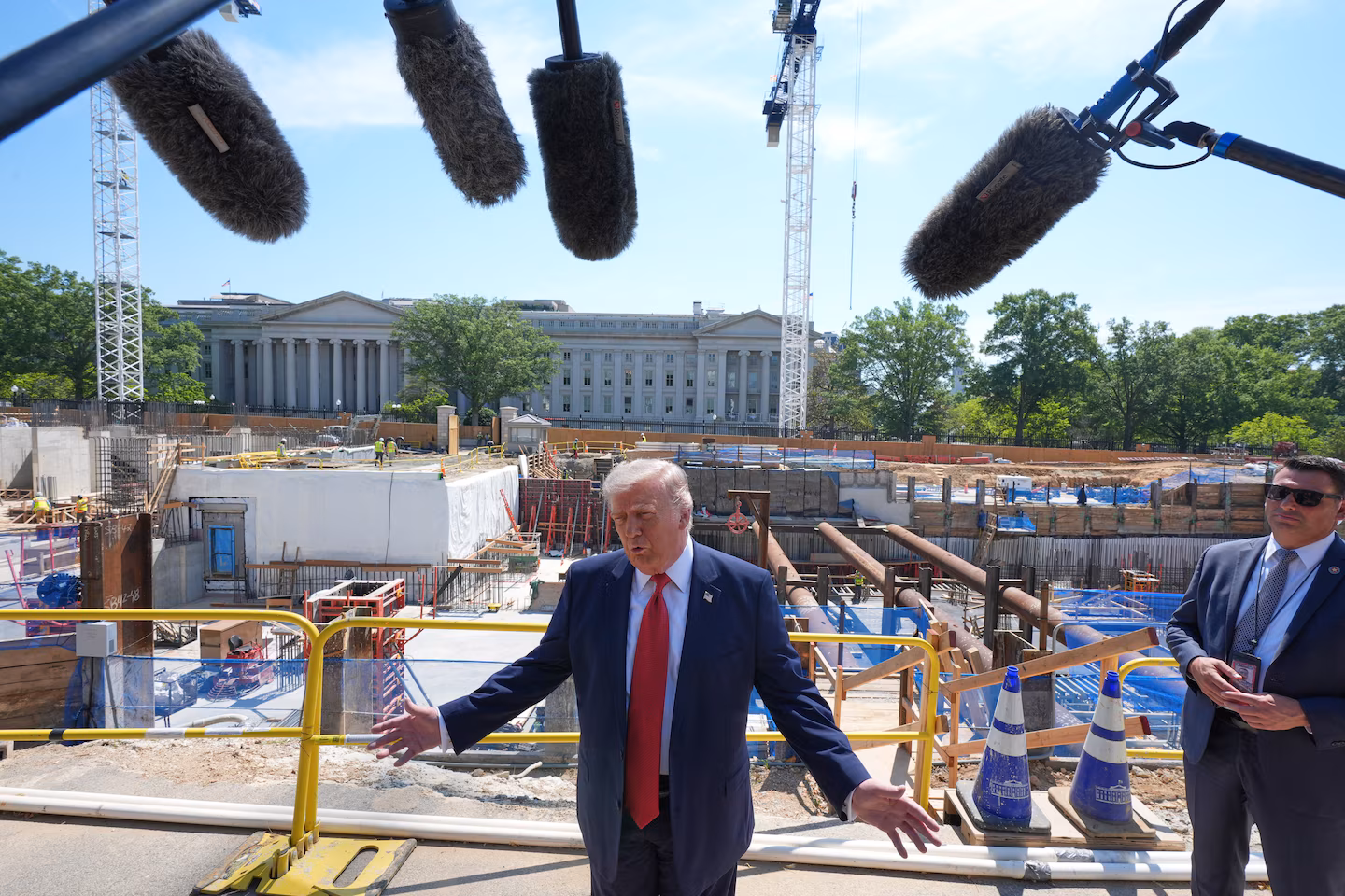 Trump shows off White House ballroom construction as funding stalls in Congress - The Washington Post