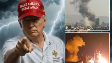 Trump warns of 'calm before storm' in cryptic AI pic with lightning hitting Iran boats as US & Israel 'plot new strikes'