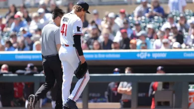 Twins’ Joe Ryan leaves start in first inning with right elbow soreness