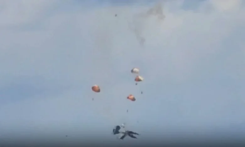 Two F-18 fighter jets have crashed during an airshow at Mountain Home Air Force Base