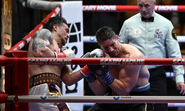 Usyk avoids upset to Verhoeven with 11th-round stoppage