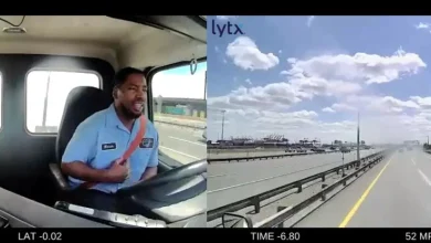 VIDEO: Baltimore bakery truck struck by plane in New Jersey