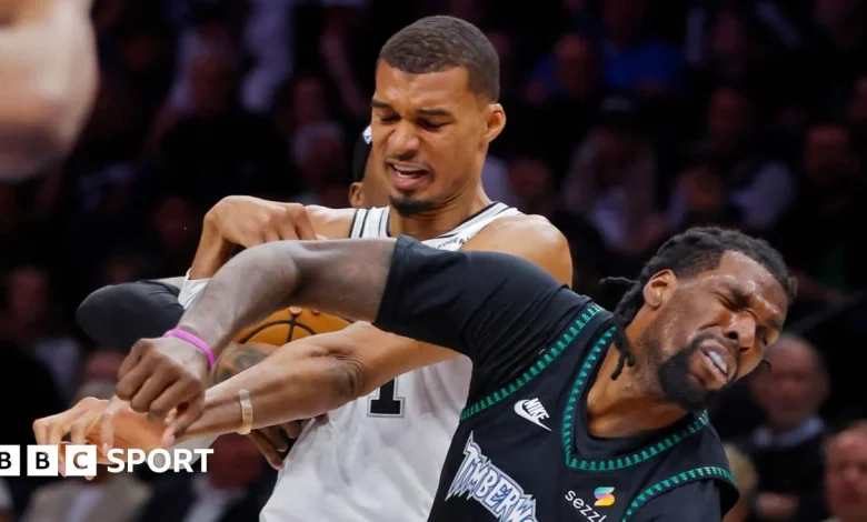 Victor Wembanyama ejected for flagrant foul as San Antonio Spurs beaten by Minnesota Timberwolves