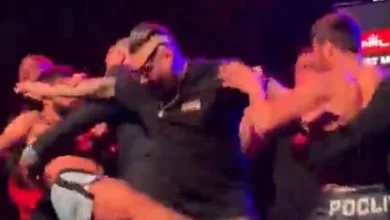 Video: Brawl breaks out at PFL Brussels ceremonial weigh-ins, Dan Hardy caught in the middle