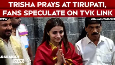 Video | Tamil Nadu Election Result | As TN Counts Votes, Trisha Prays At Tirupati On Her 43rd Birthday