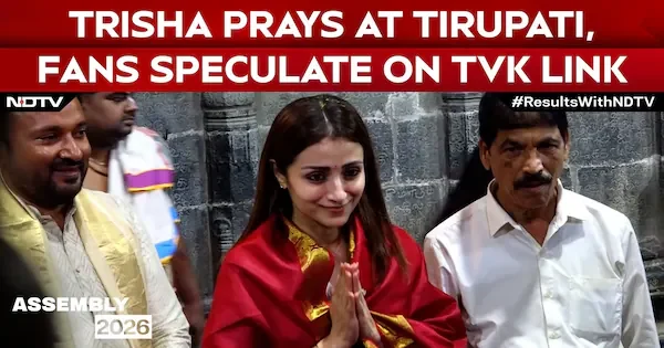 Video | Tamil Nadu Election Result | As TN Counts Votes, Trisha Prays At Tirupati On Her 43rd Birthday