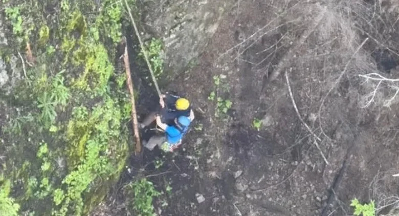 Video shows man's dramatic rescue from beneath Washington state bridge