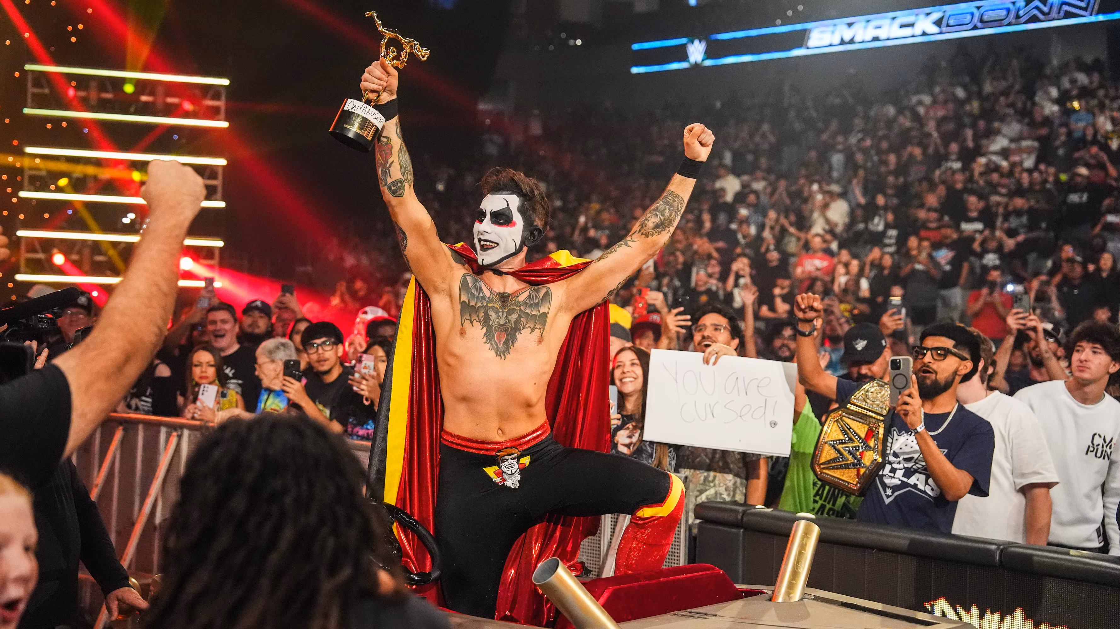 WWE's Danhausen Announces Knicks Merch in New Photos After Cursing Cavs in NBA Playoffs