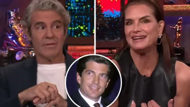 'WWHL': Andy Cohen's eyebrows raise as Brooke Shields spills the tea about her sex life with JFK Jr.