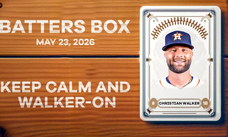 Walker Has Three-Hit Day in Astros Win - Fantasy Hitting Recap 5/23