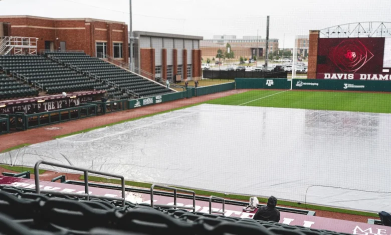Weather Suspends Softball's Series Opener at Texas A&M