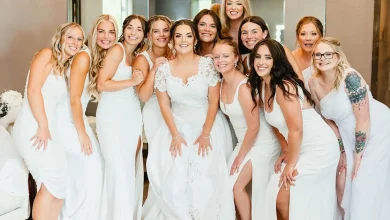 Wedding Guests Left 'Shocked' When Entire Bridal Party Wears Taboo Color to Walk Down the Aisle (Exclusive)