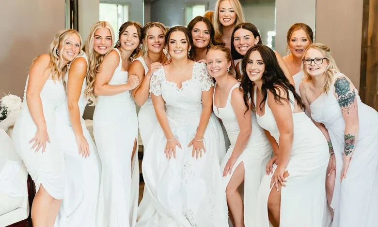 Wedding Guests Left 'Shocked' When Entire Bridal Party Wears Taboo Color to Walk Down the Aisle (Exclusive)