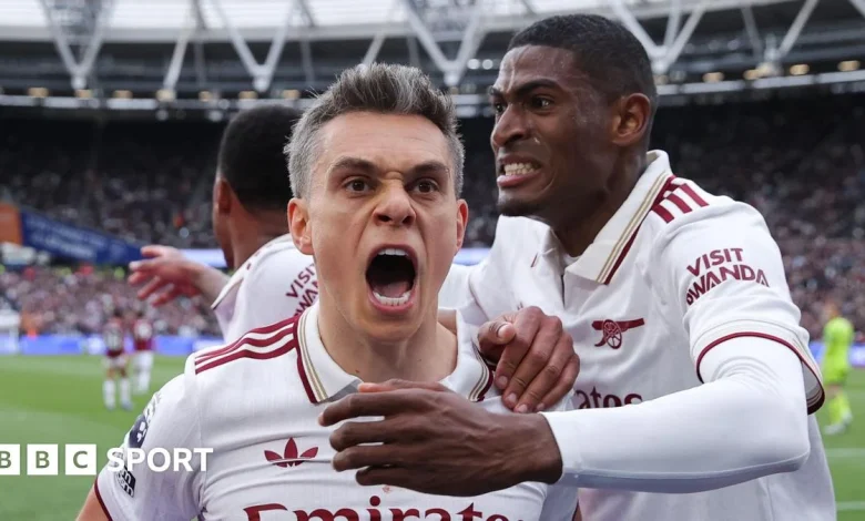 West Ham 0-1 Arsenal: Gunners go five points clear