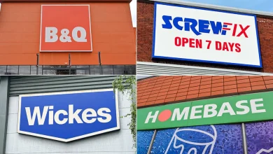 What are the May Bank Holiday opening hours for B&Q, Wickes, Homebase and Screwfix?
