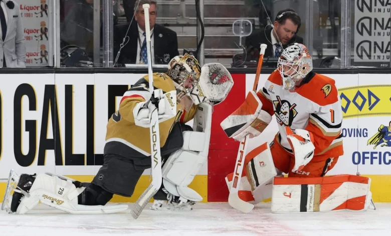 Which goalie might be a difference-maker: Anaheim’s Lukáš Dostál or Vegas’ Carter Hart?
