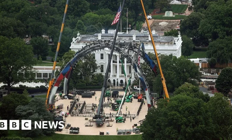 White House erects UFC cage ahead of US 250th anniversary celebrations