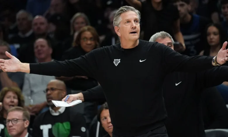 Wolves' Chris Finch calls out Tony Brothers for confronting him