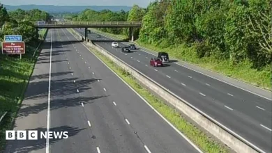Woman suffers life-threatening injuries in M5 crash