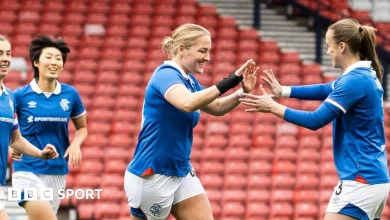 Women's Scottish Cup: Rangers beat Montrose to set up Old Firm final