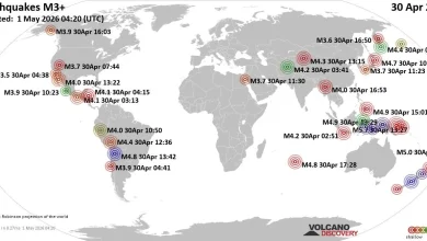 World Earthquake Report for Thursday, 30 April 2026