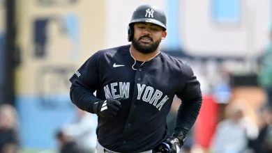 Yankees' Jasson Dominguez Carted Off, Latest Injury Update After Collision vs. Rangers