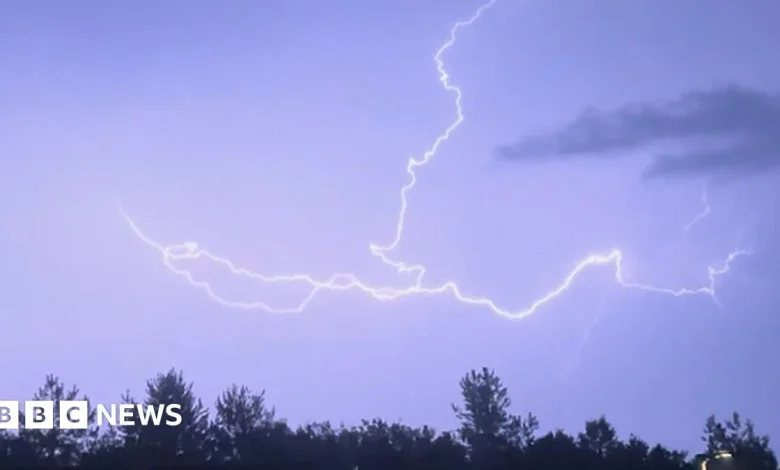 Yellow weather warning for thunderstorms issued in South West