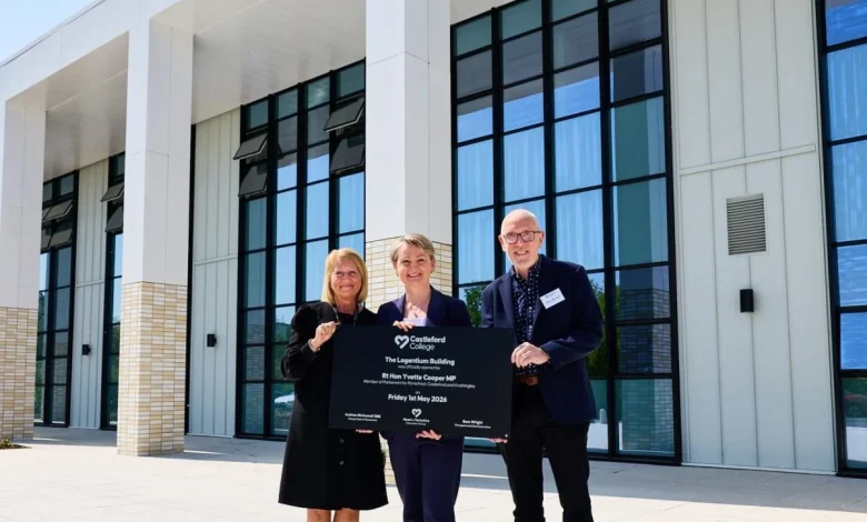 Yvette Cooper Officially Opens New Construction Building at Castleford College
