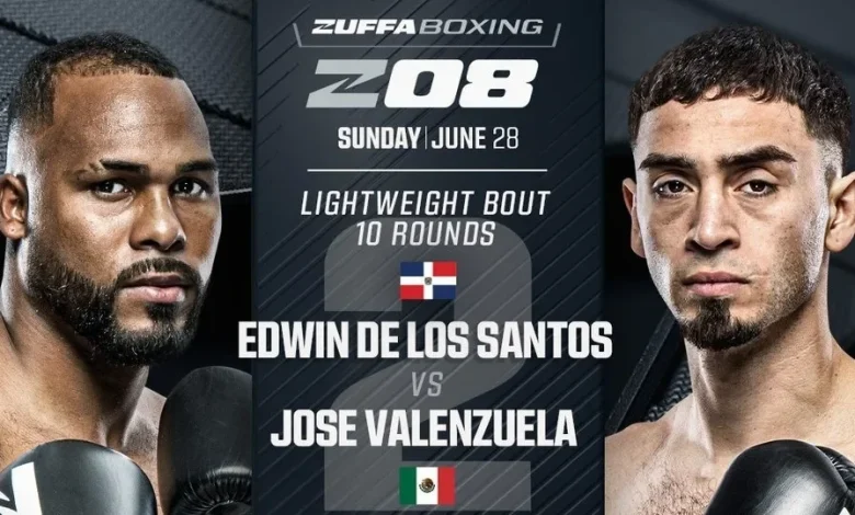 Zuffa Boxing 08: De Los Santos- Valenzuela II tops June 28 card
