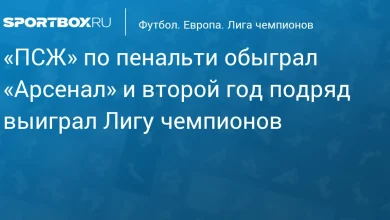 «ПСЖ» по пенальти обыграл «Арсенал» и второй год подряд выиграл Лигу чемпионов