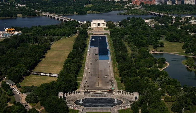 ‘It’s not supposed to look like you’re going to dive in’: Historians criticize Trump’s Reflecting Pool makeover as group sues