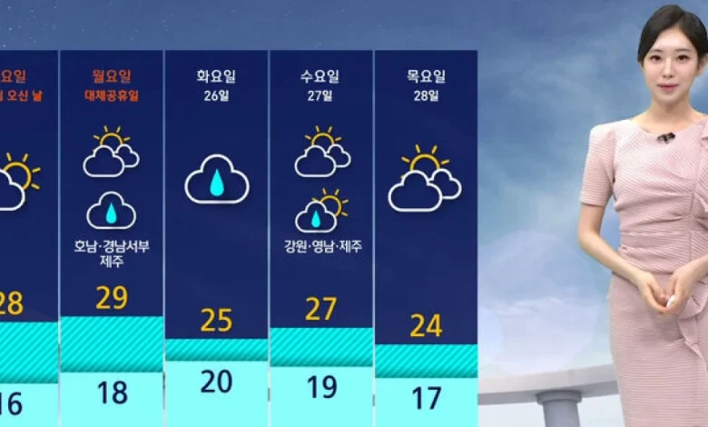 [날씨] 곳곳에 약한 비…전국 공기질 '깨끗'