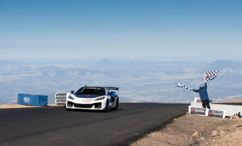 1,250 hp hybrid Corvette shatters the Pikes Peak production record