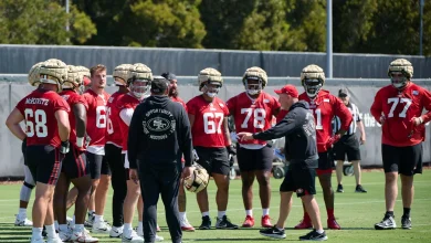 49ers OL coach calls Myles Garrett an "all-time great" who presents a "good challenge"