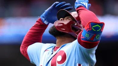 Adolis Garcia Took Batting Practice at Citizens Bank Park on Phillies Off Day